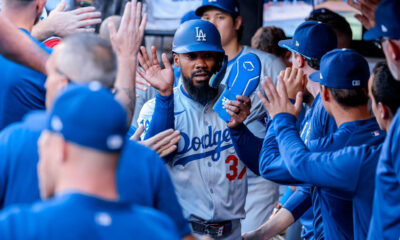Teoscar Hernández toletero de los Angeles Dodgers