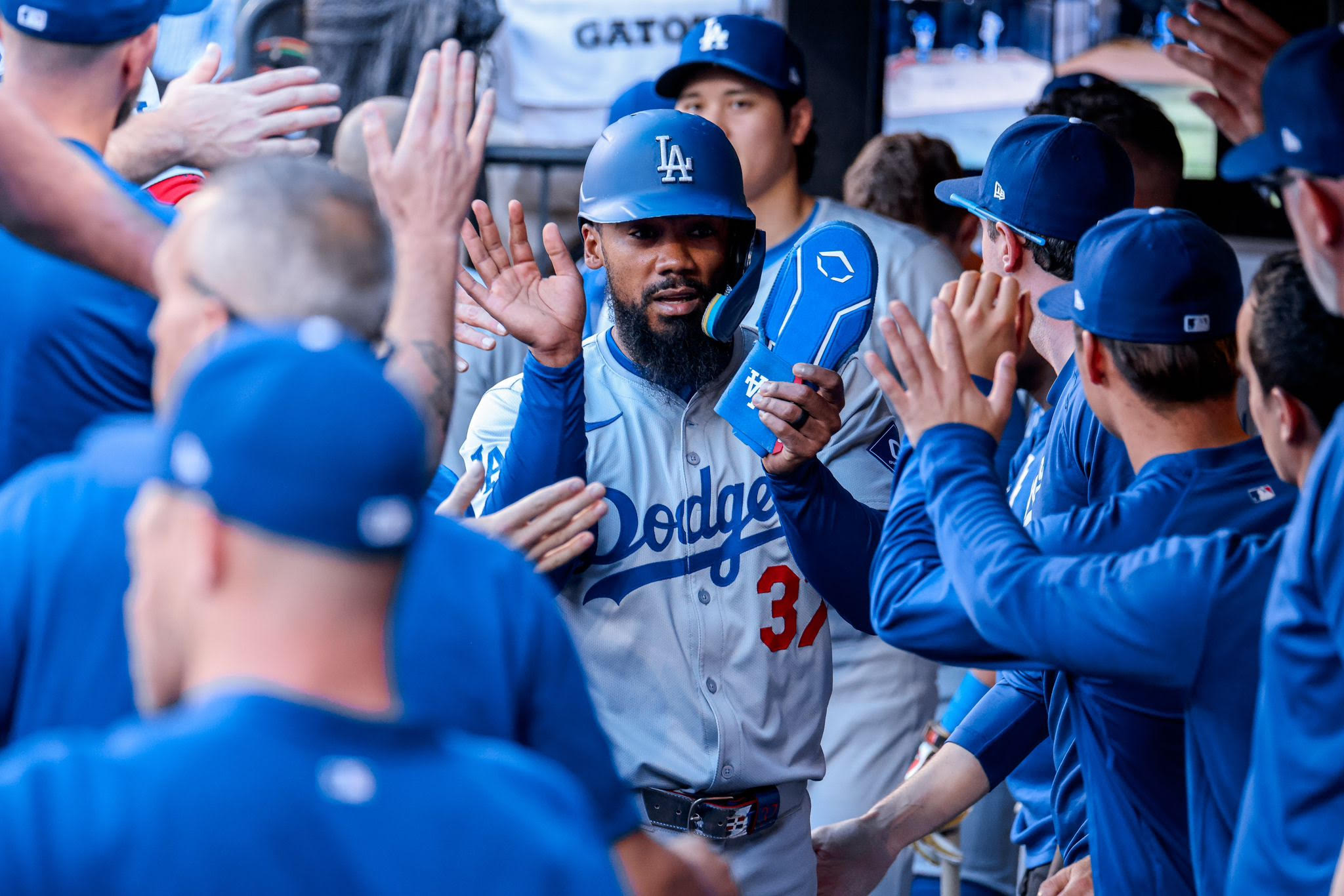 Teoscar Hernández toletero de los Angeles Dodgers
